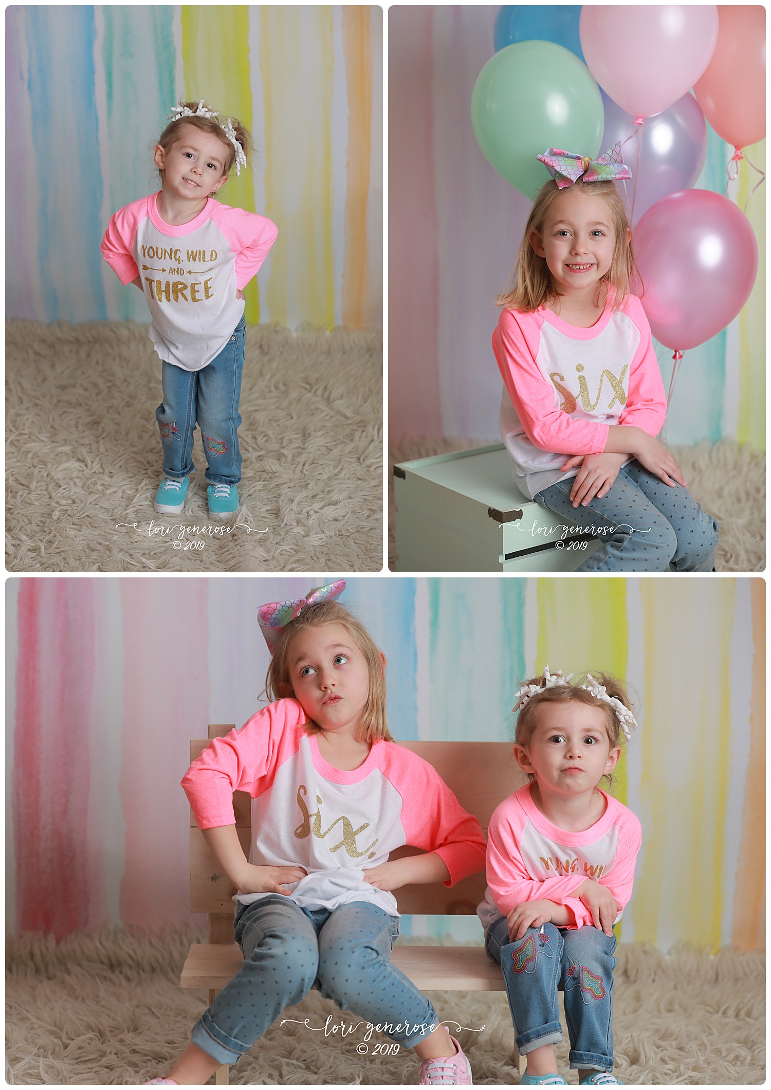 Kaycee is turning SIX and Camryn is THREE  Soooo much history between this family and I. Kaycee was just a little peanut in my basement at my house when we first met and since then, I've captured her birthday photos every year, mom and dad's engag…