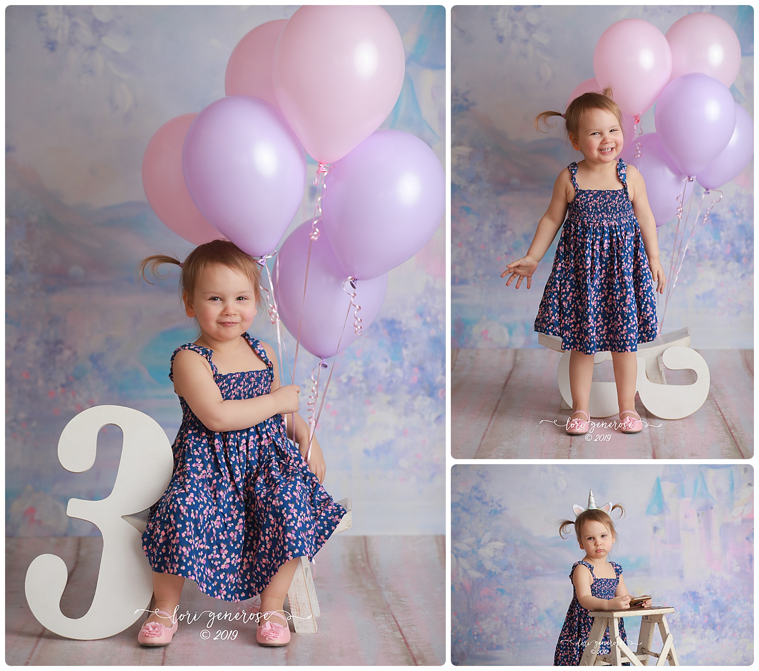 Claire is as happy as can be! She loved playing with her balloons and running away from my camera Happy 3 years little lady 