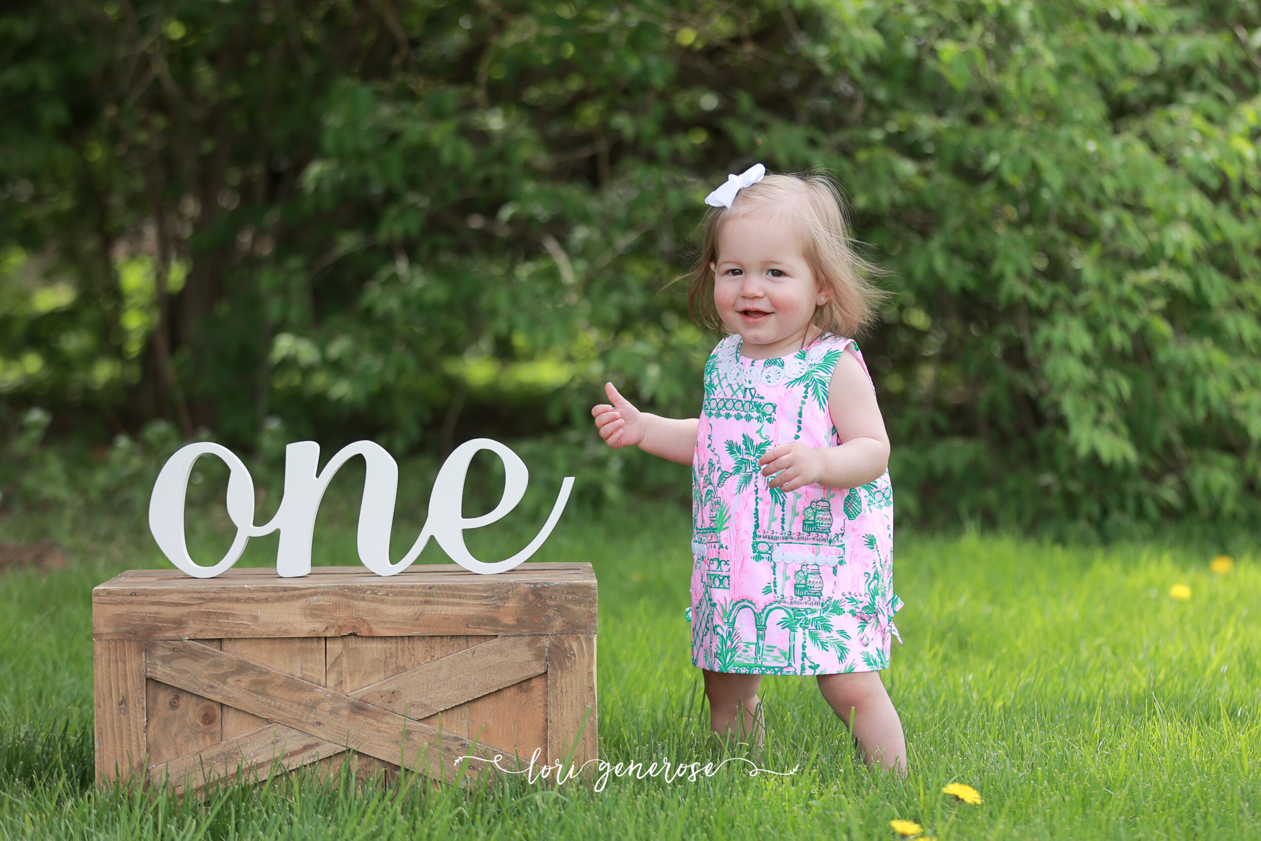 Lehigh Valley Photographer Lori Generose LG Photographer First Birthday Portraits Outside Best Year Ever Grow With Me Blog