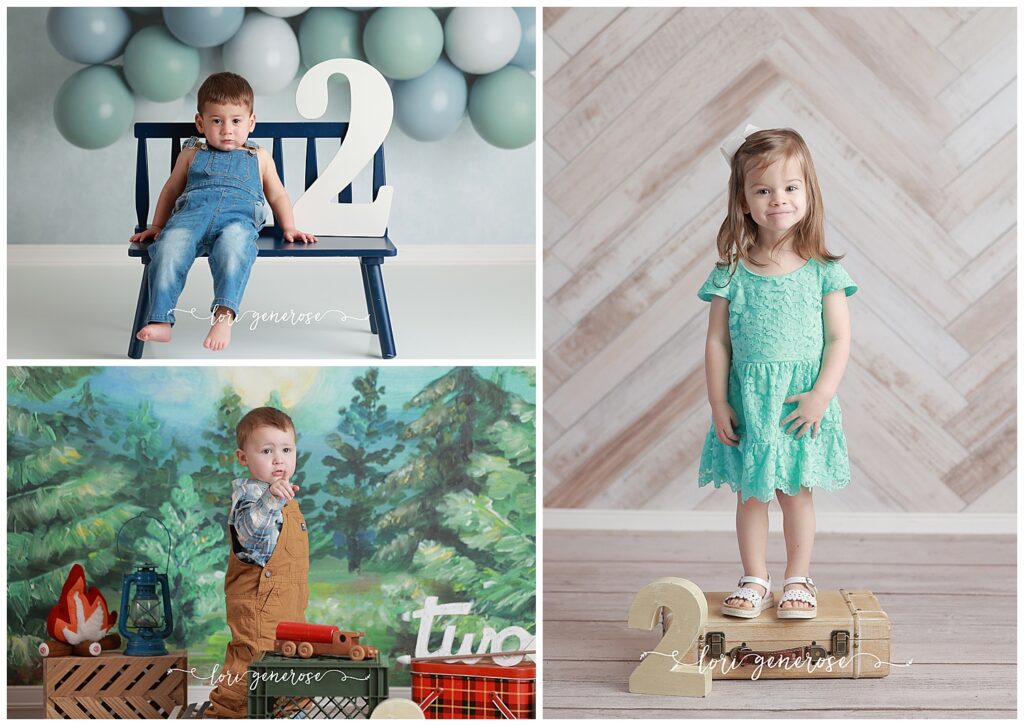 lehigh valley photographer Lori Generose of LG Photography photographs two year old boys and two year old girl in a blog about Top 10 Tips for a Successful Birthday Photo Shoot