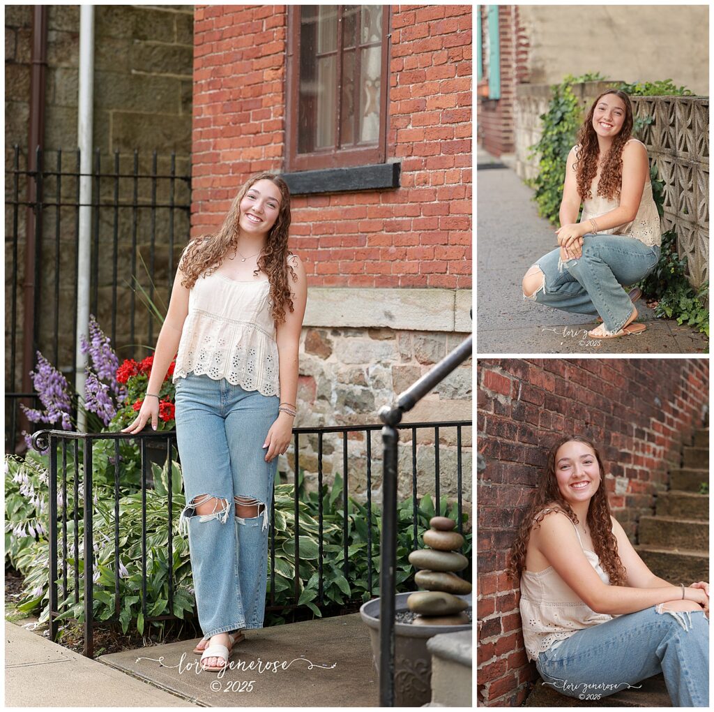 Senior girl photos in Jim Thorpe PA by Lehigh Valley photographer Lori Generose of LG Photography